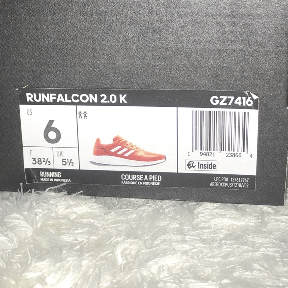 ADIDAS RunFalcon 2.0 Sneakers KIDS SIZE US6/ Women's Size US7.5 - Picture 7 of 7